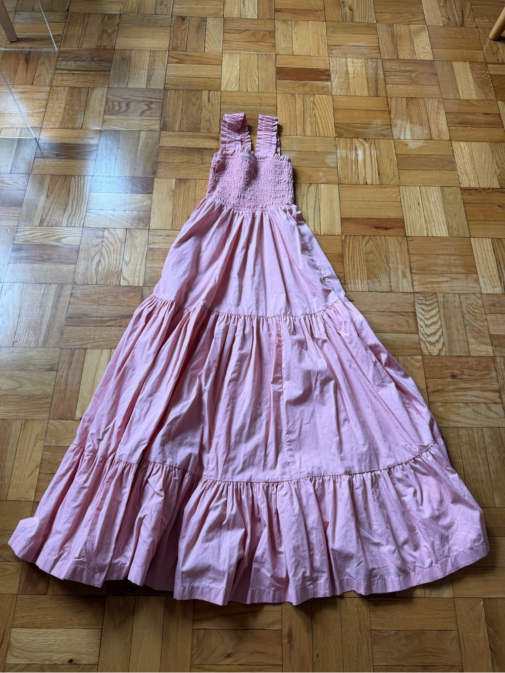 Abercrombie Pink Tiered Maxi Dress